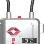 4-Digit TSA-Accepted Travel Lock for Luggage, Bags & Backpacks in Silver