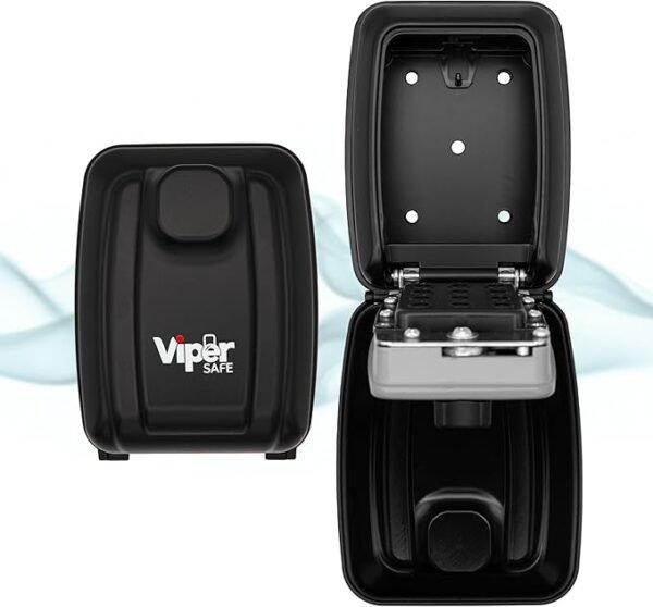 ViperSafe Key Safe Wall Mounted Outside, High Security 12-Digit Combination Lock Box, Professional Weatherproof Key Hider with Large Capacity, Durable Alloy Security Box for Home, Garage & Office